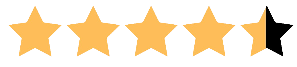 4,5 étoiles sur 5